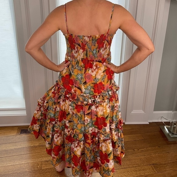 Nicholas floral dress with a full skirt. - Picture 2 of 6